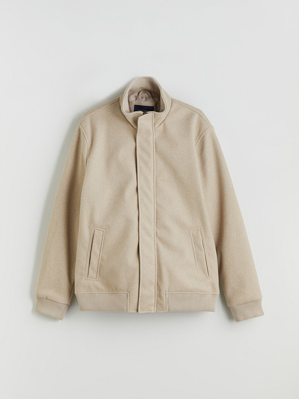 Standard Fit Funnel Neck Men's Coat-5