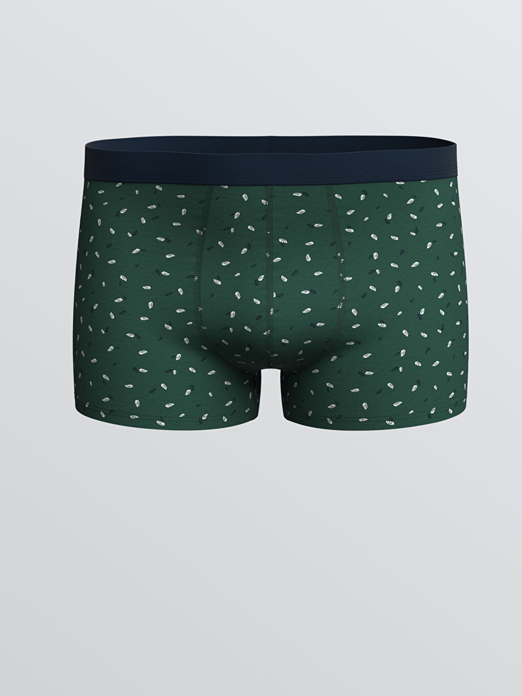 Yeşil Standart Kalıp Pamuklu Esnek Erkek Boxer