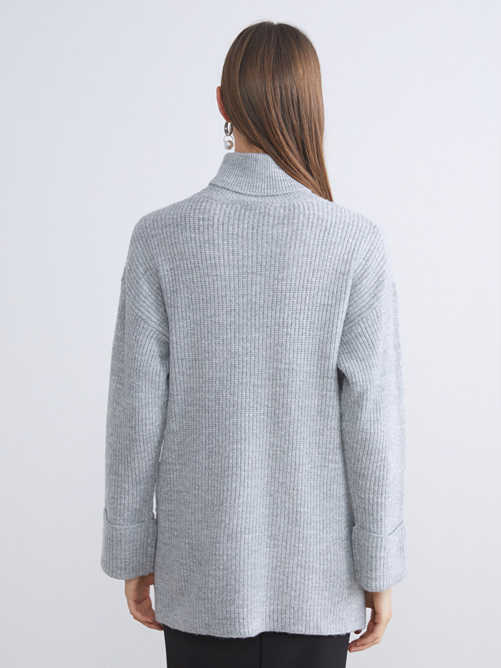 Turtleneck Women's Knitwear Sweater-3