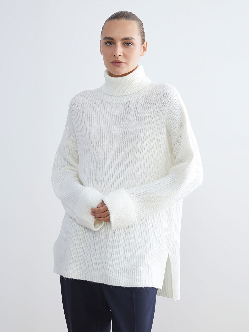 Turtleneck Women's Knitwear Sweater