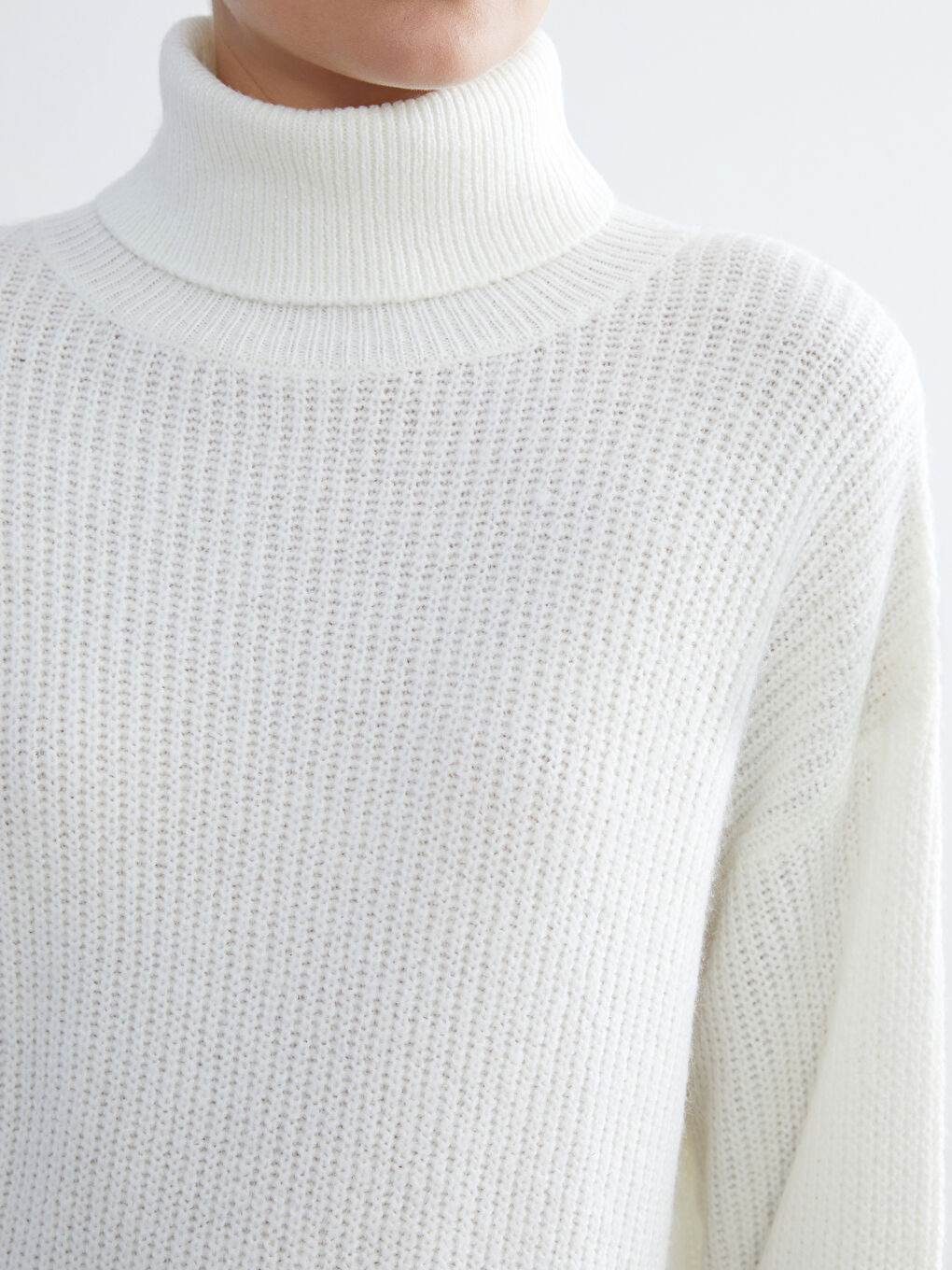 Turtleneck Women's Knitwear Sweater-2