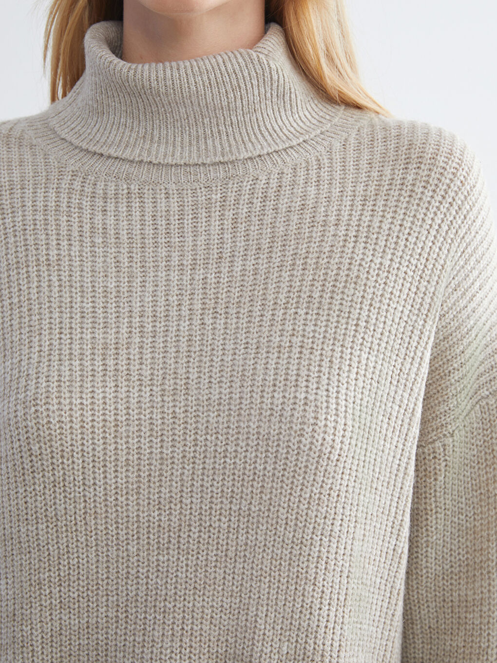 Turtleneck Women's Knitwear Sweater-2