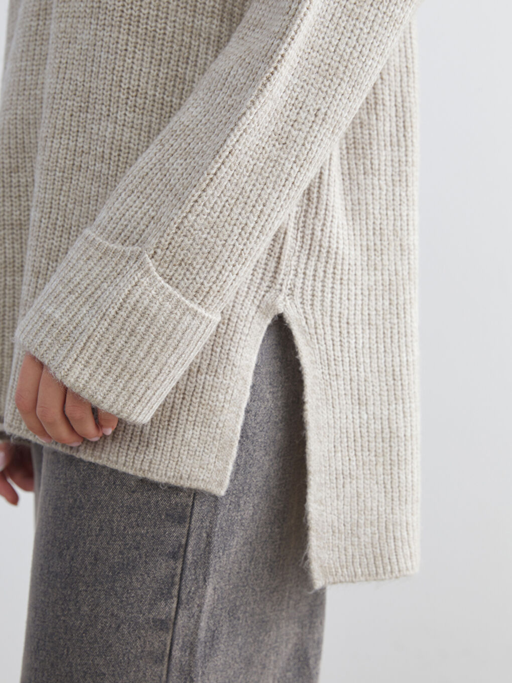 Turtleneck Women's Knitwear Sweater-3