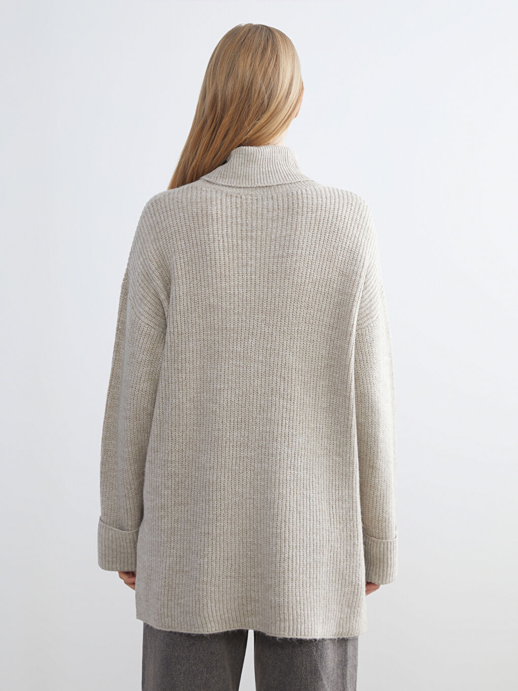 Turtleneck Women's Knitwear Sweater-4