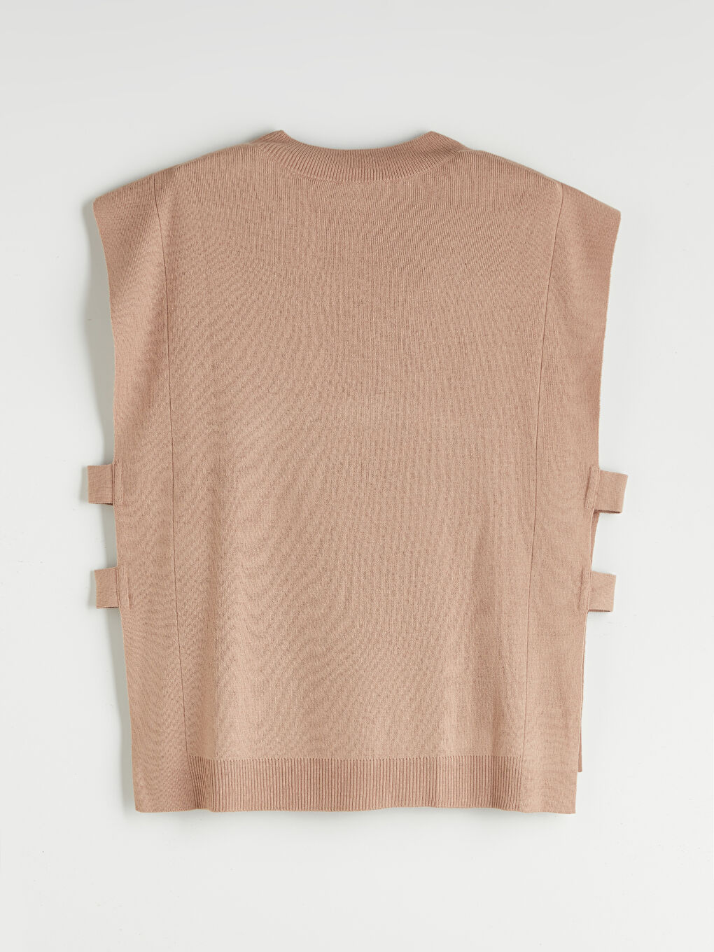 Crew Neck Women's Knitwear Sweater Vest-5