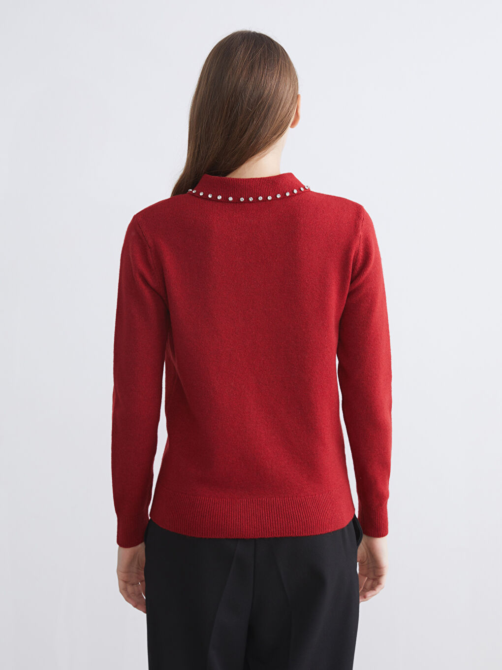 Woman RED Sweater-3