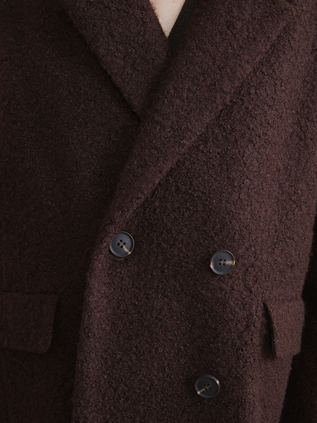 Жінка КОРИЧНЕВИЙ Пальто зі змішаної вовни-2