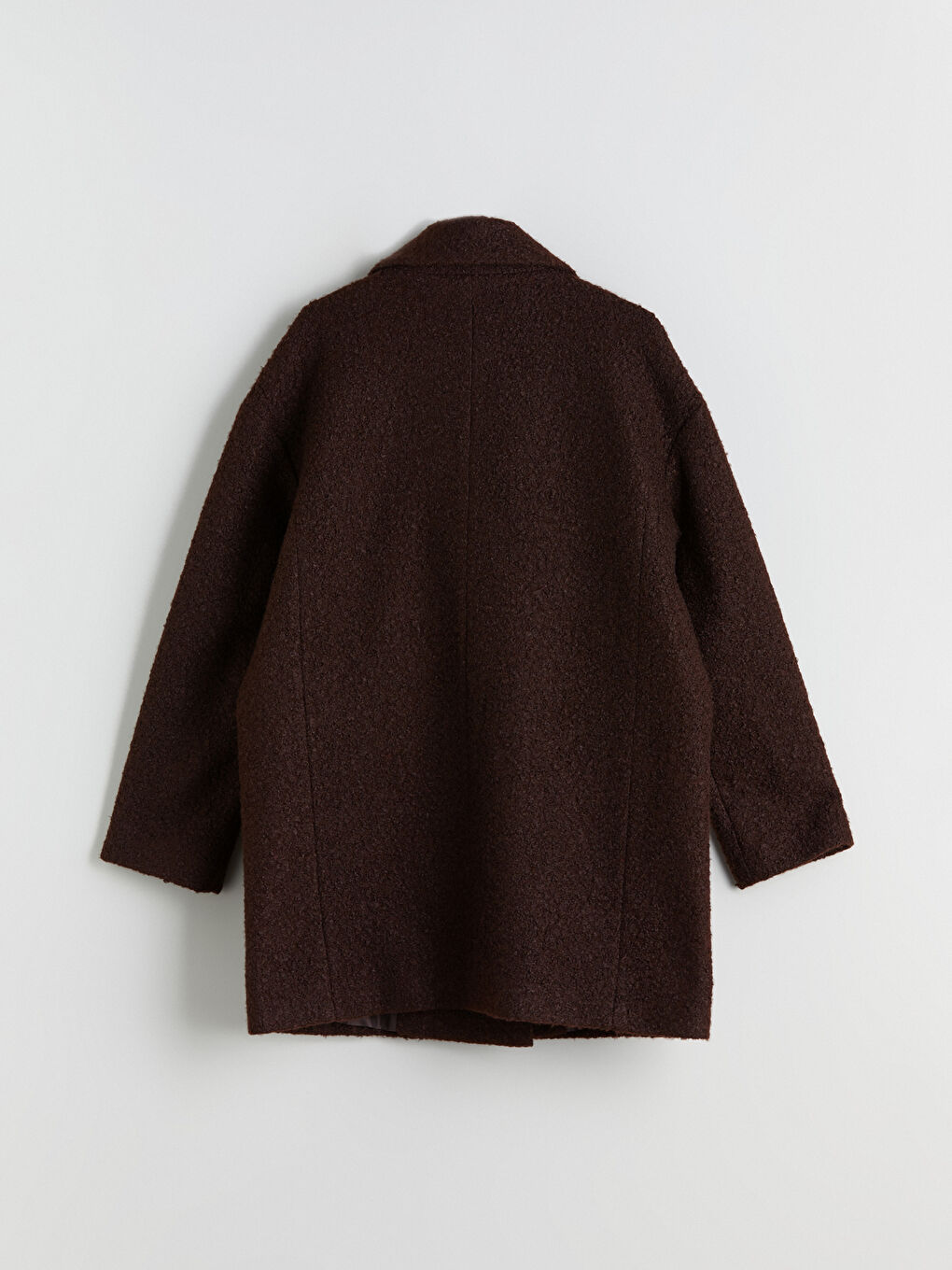 Жінка КОРИЧНЕВИЙ Пальто зі змішаної вовни-7