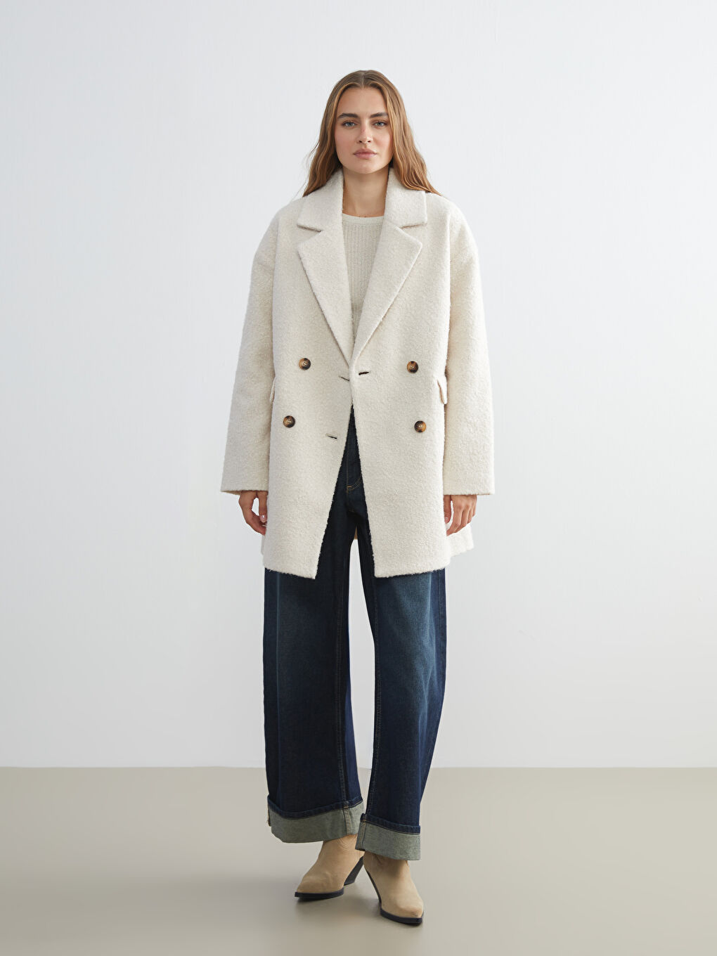 Double Breasted Women's Cachet Overcoat-1
