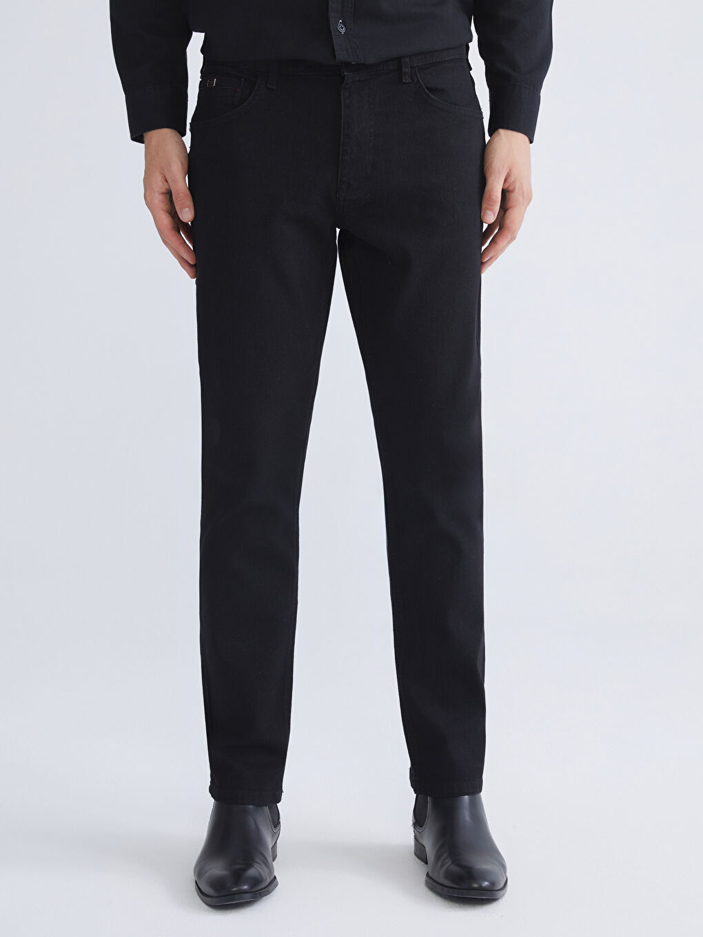 Siyah 779 Regular Fit Erkek Jean Pantolon-1