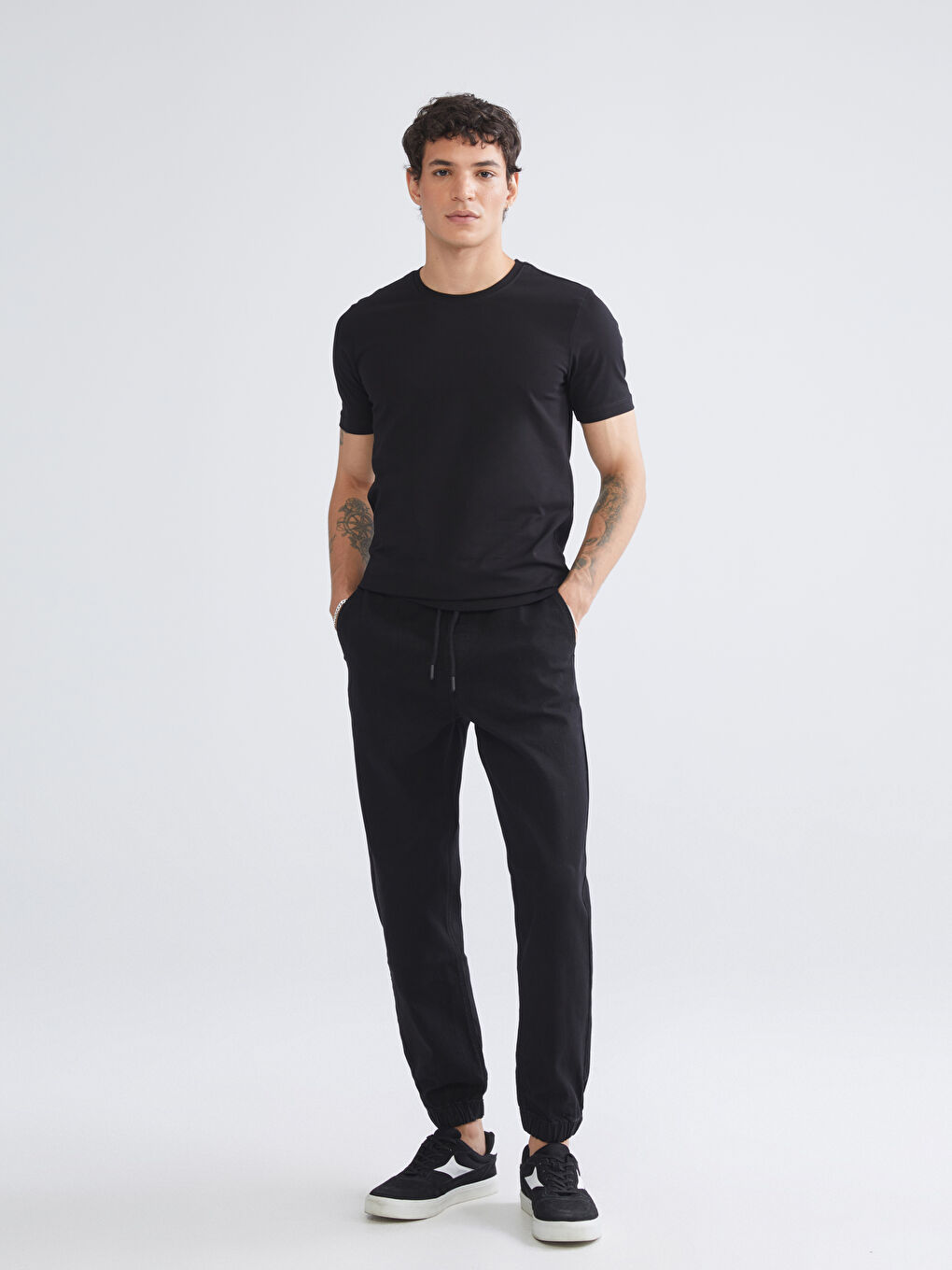 Siyah 780 Jogger Erkek Jean Pantolon