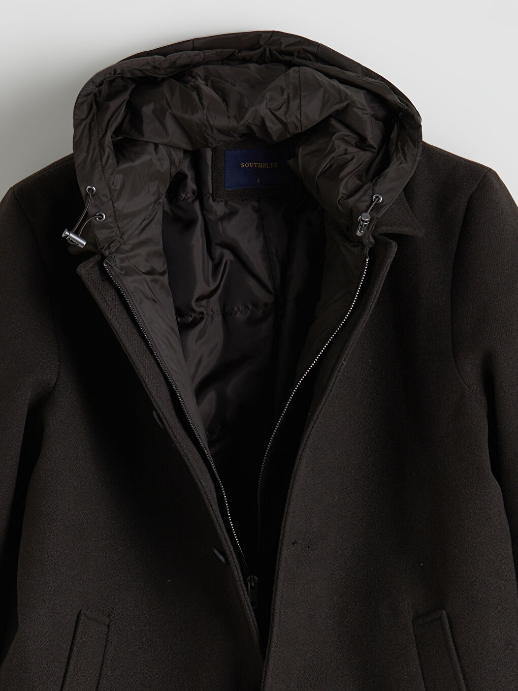 Ерлерге арналған стандартты өрнексіз каше пальто-7