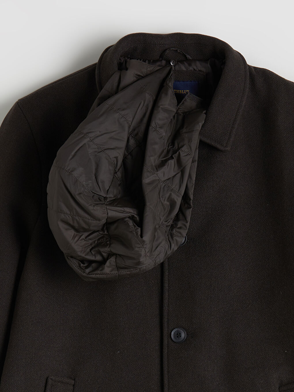 Ерлерге арналған стандартты өрнексіз каше пальто-8