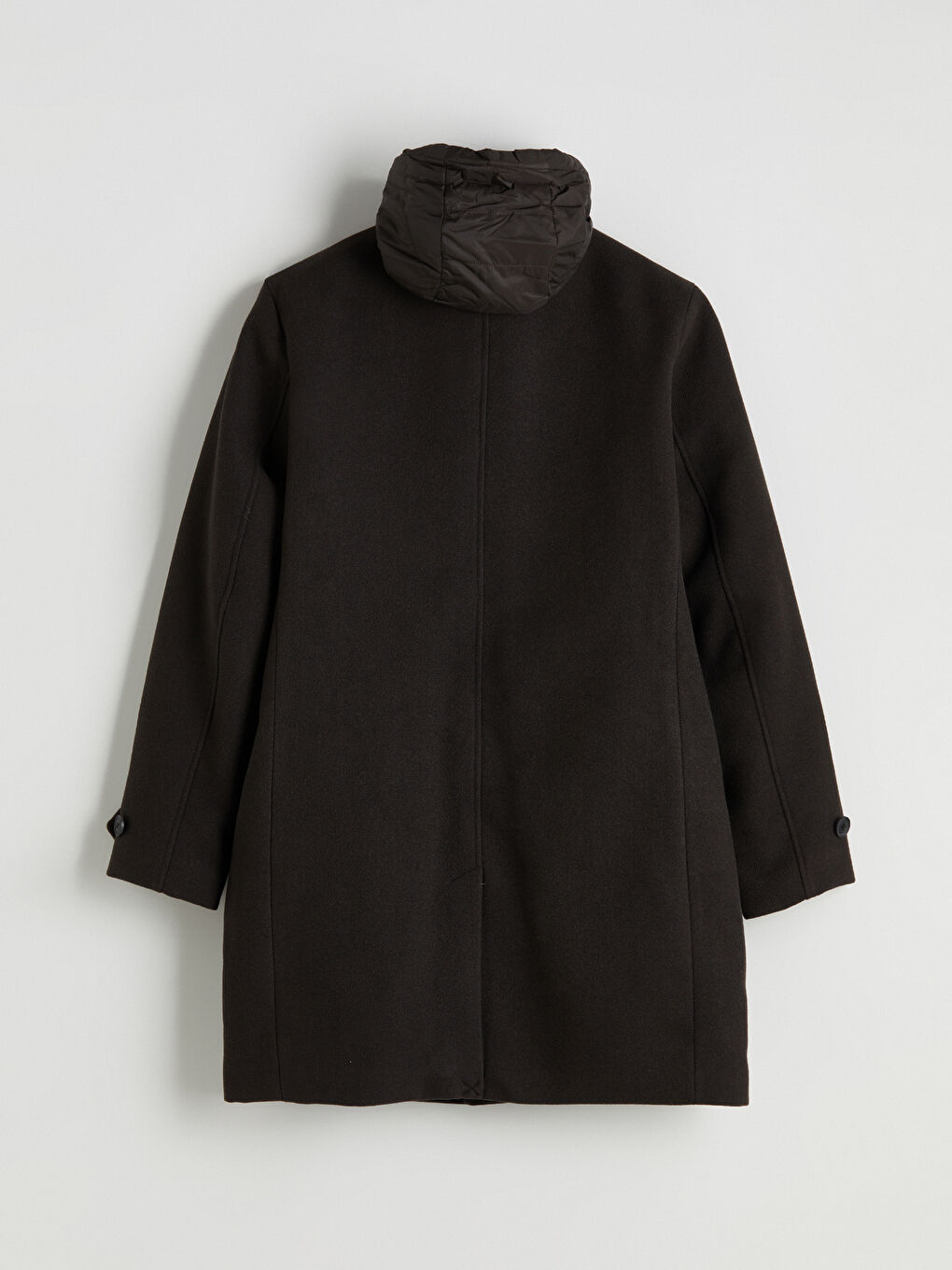 Ерлерге арналған стандартты өрнексіз каше пальто-9