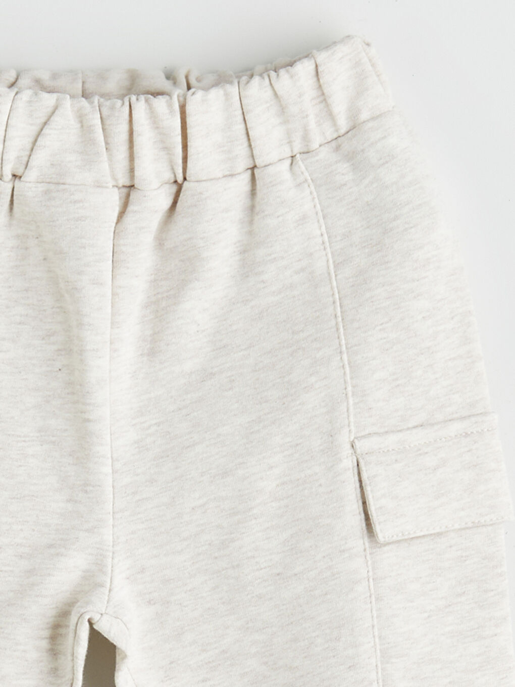 Ekru Kargo Cepli Erkek Bebek Jogger Eşofman Altı-2
