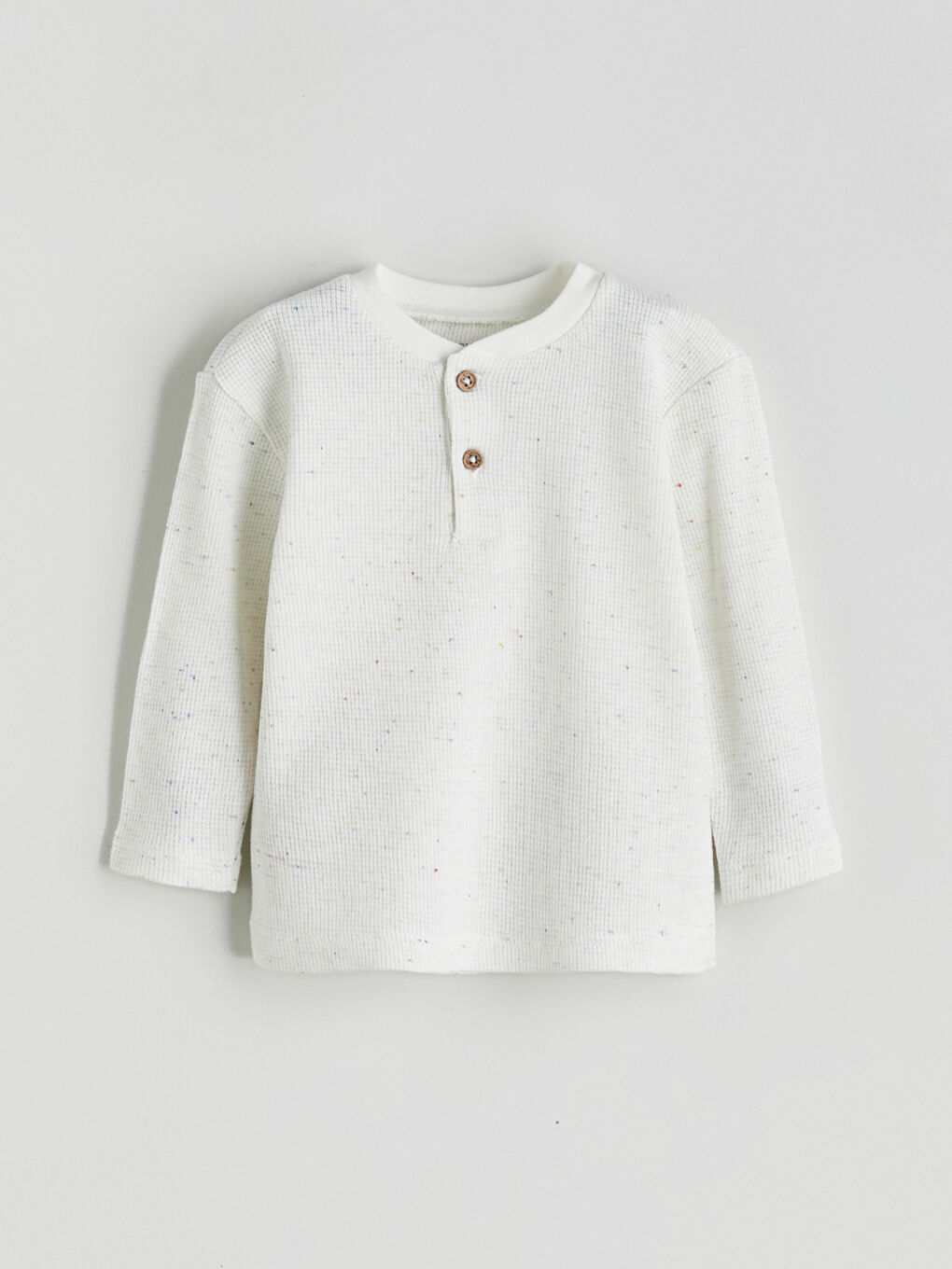 Beyaz Bisiklet Yaka Erkek Bebek Tişört