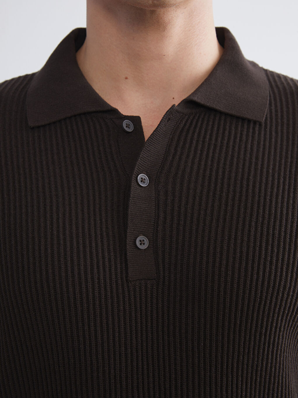 Polo Neck Men's Knitwear Sweater-2