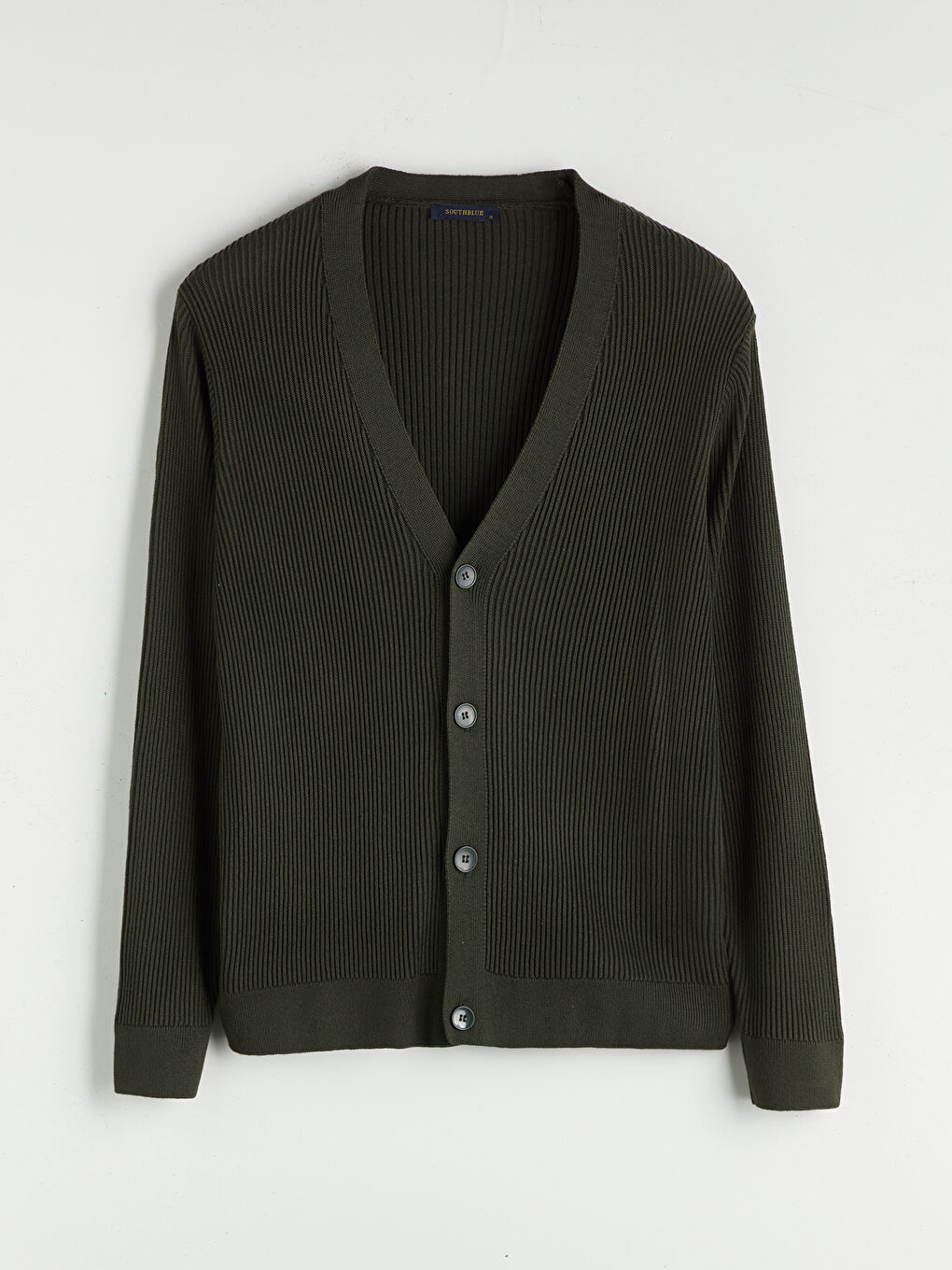 SOUTHBLUE Standard Fit V Neck Men's Knitwear Cardigan -W5BC80Z8-F7Z