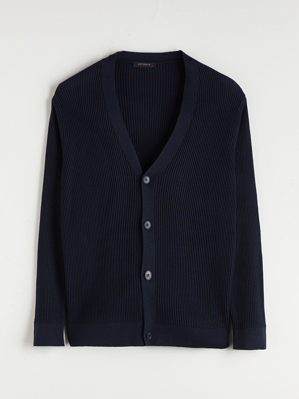 SOUTHBLUE Standard Fit V Neck Men's Knitwear Cardigan -W5BC80Z8-RFH