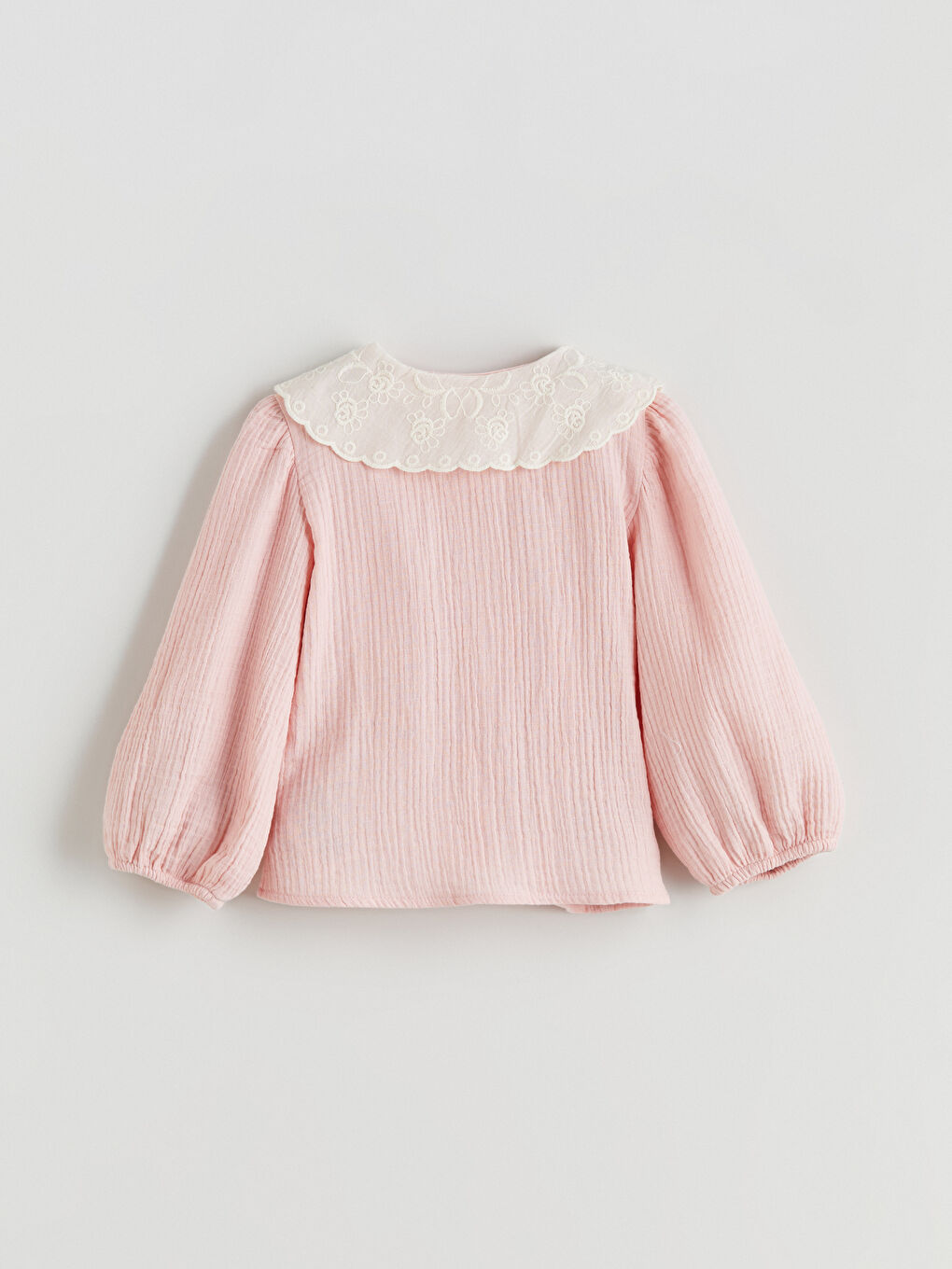 LCW baby Baby Collar Basic Long Sleeve Girl Shirt -W5BC89Z1-G3G
