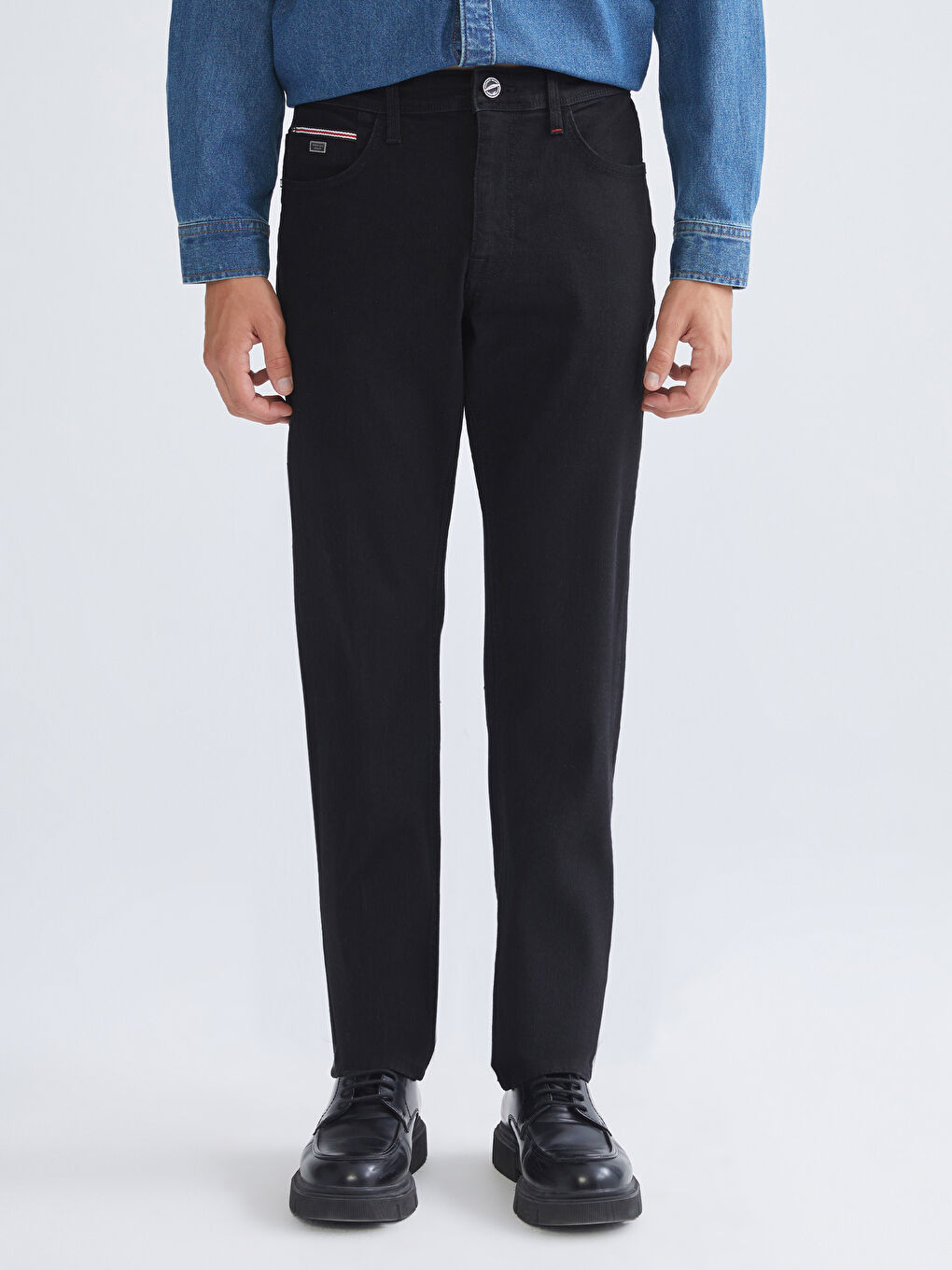 Siyah 750 Slim Fit Erkek Jean Pantolon-1