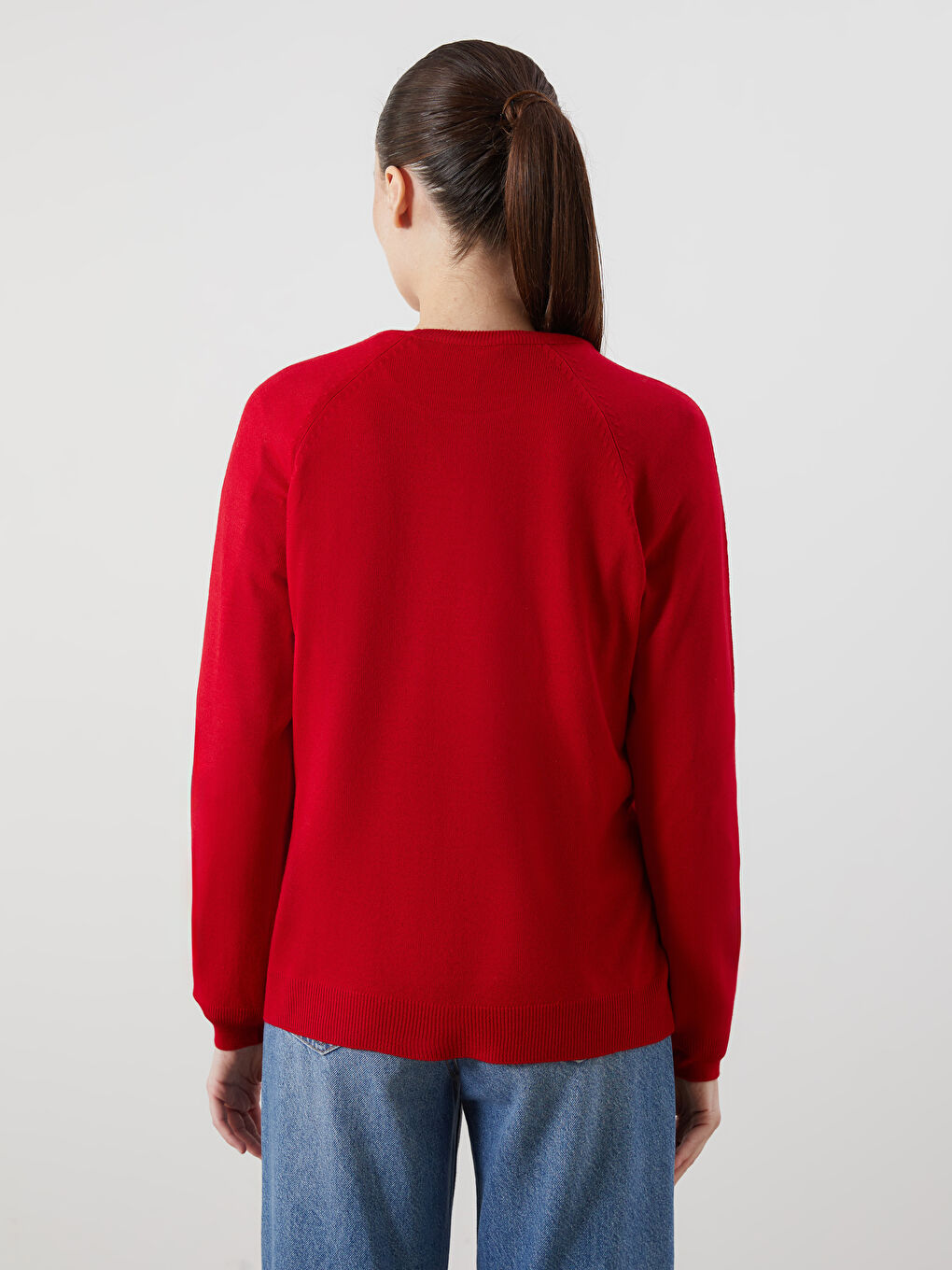 Crew Neck Floral Women's Knitwear Sweater-5