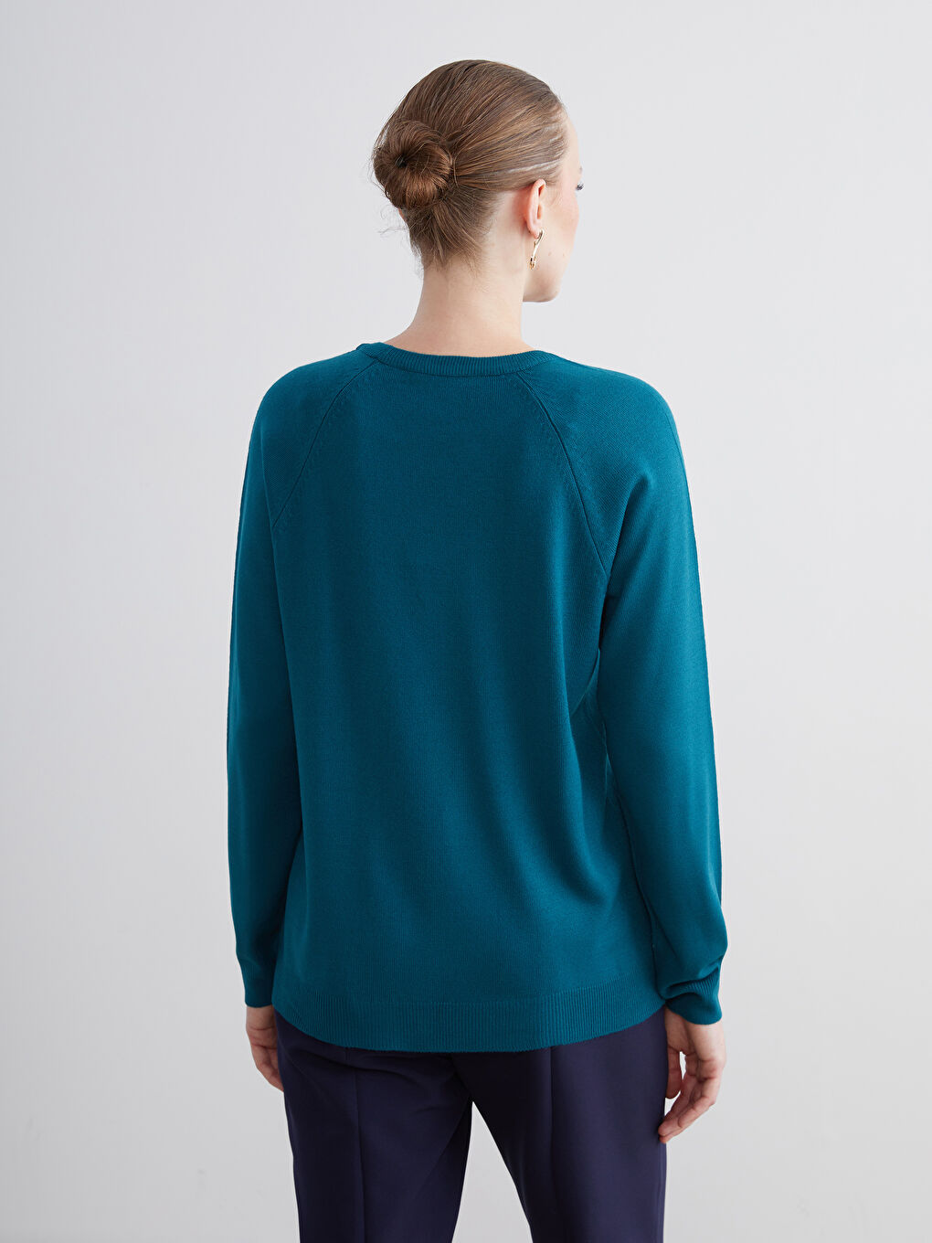 Crew Neck Floral Women's Knitwear Sweater-6