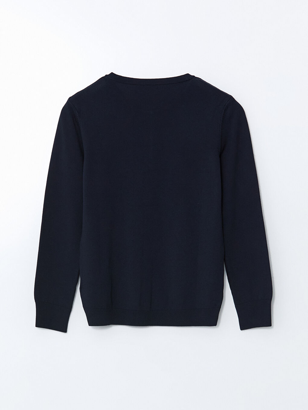 Lacivert Bisiklet Yaka Kadın Triko Hırka-7