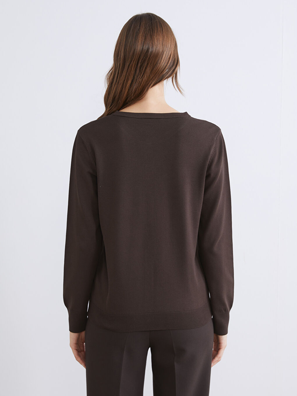 Crew Neck Women's Knitwear Cardigan-4