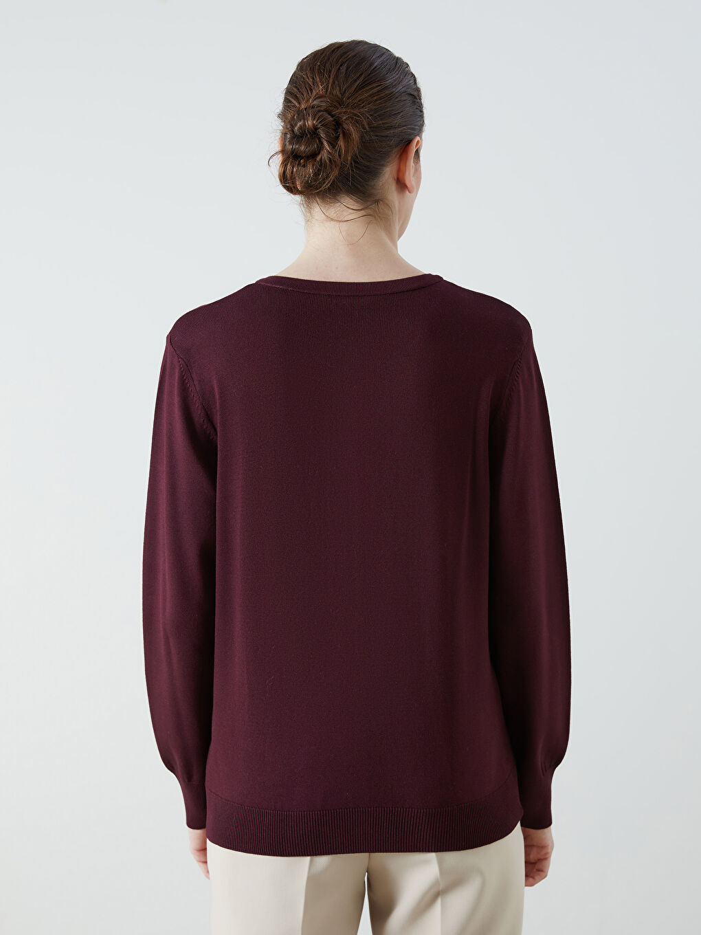 Crew Neck Women's Knitwear Cardigan-4