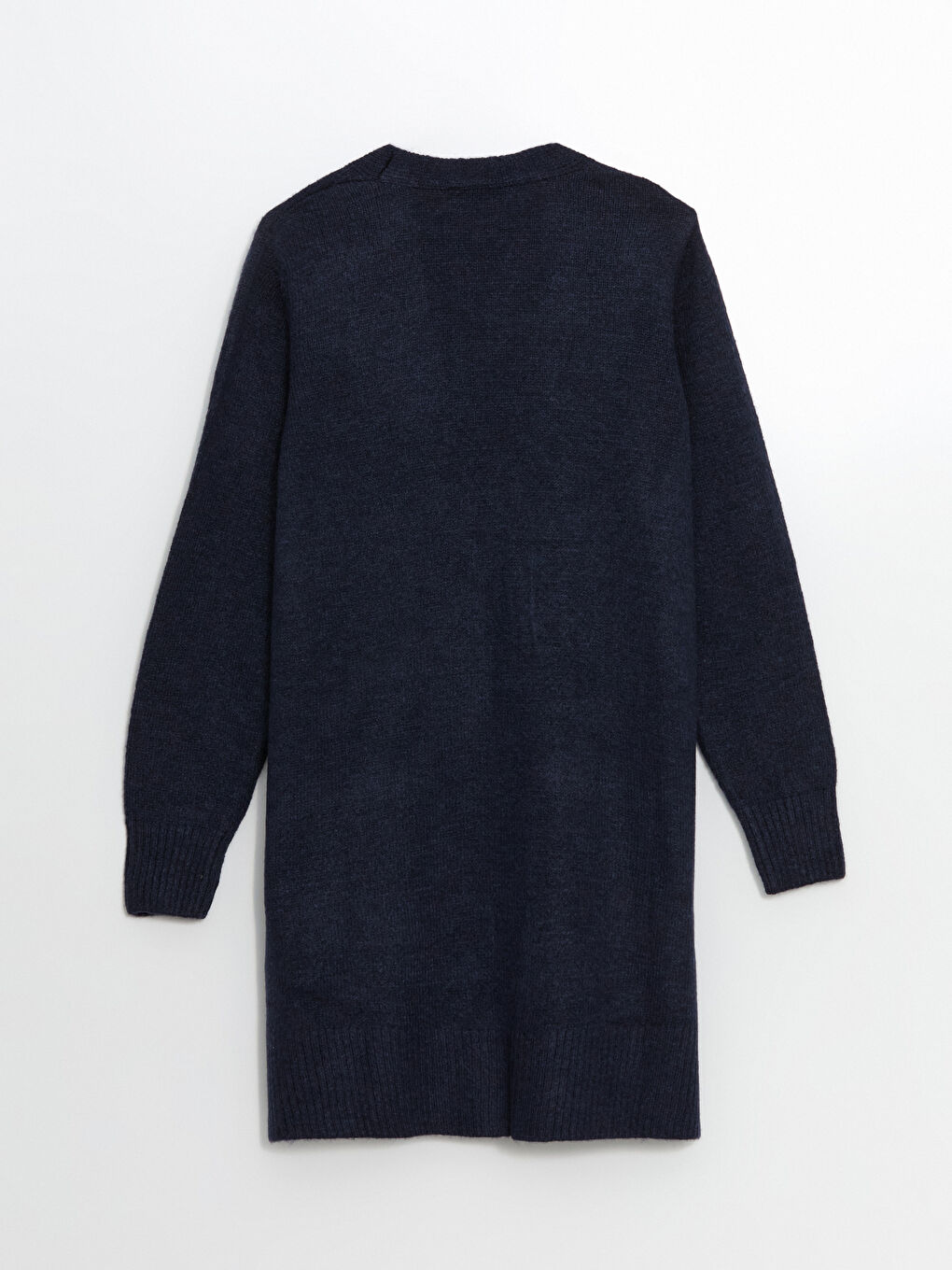 İndigo Şal Yaka Kadın Triko Hırka-8