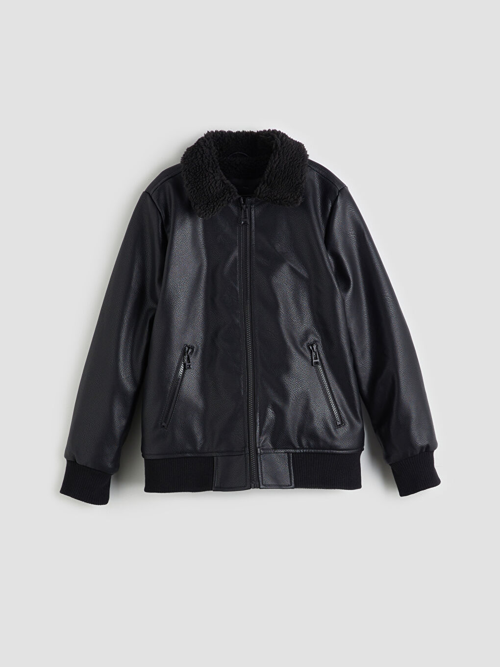 LCW Kids Faux Leather Boys' Jacket -W5BD76Z4-CVL