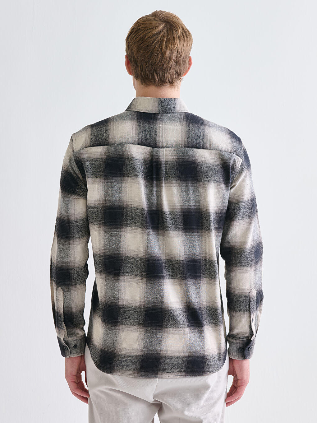 LCW Vision Regular Fit Long Sleeve Plaid Men's Flannel Shirt -W5BD85Z8-LKX