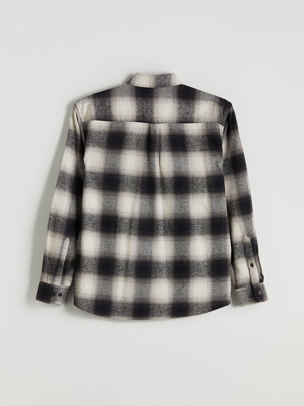 Regular Fit Long Sleeve Plaid Men's Flannel Shirt-5