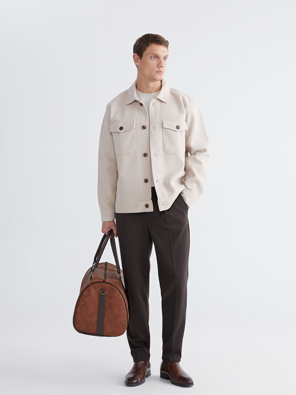 Regular Fit Men's Cachet Shirt Jacket-1