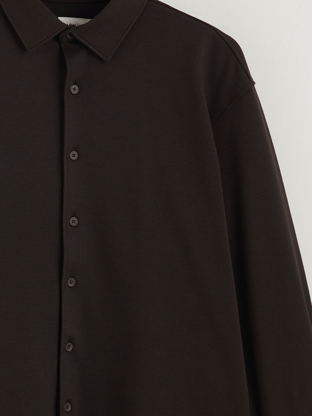 Kahverengi Slim Fit Uzun Kollu Erkek Gömlek-5