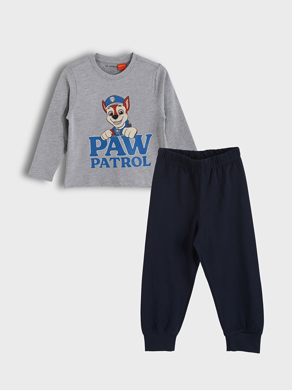 Crew Neck Paw Patrol Printed Boys' Pyjama Set