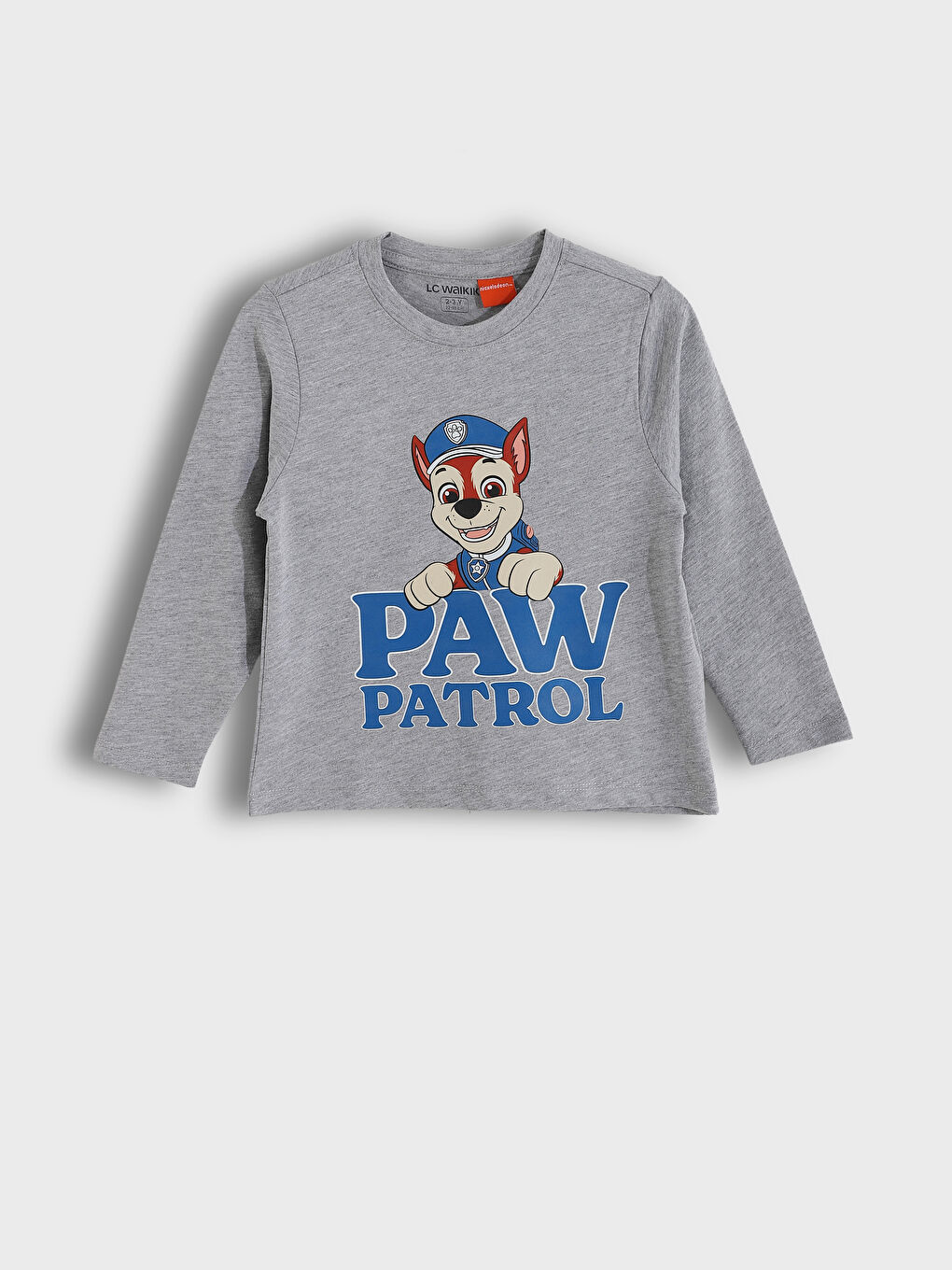 Crew Neck Paw Patrol Printed Boys' Pyjama Set-1