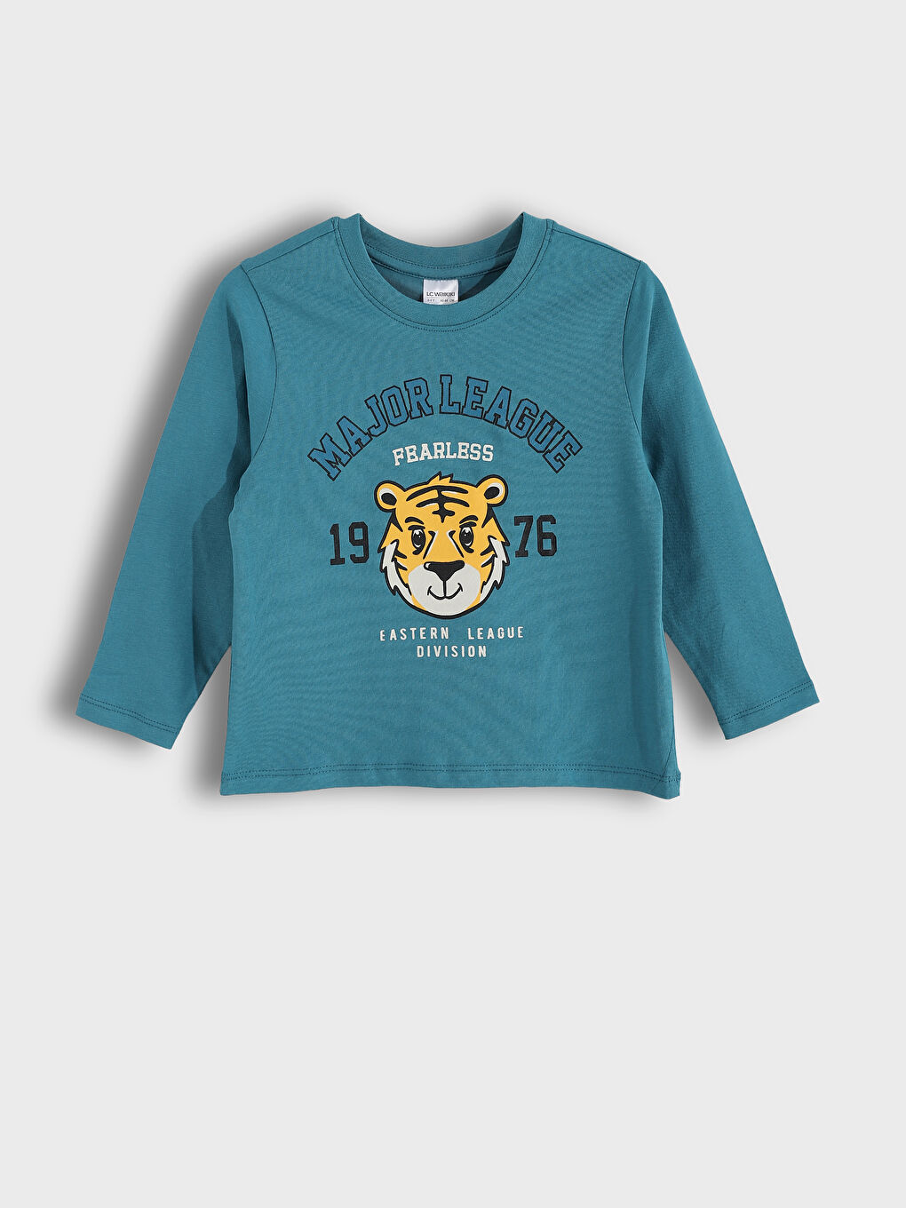 Crew Neck Printed Boys' Pyjama Set-1