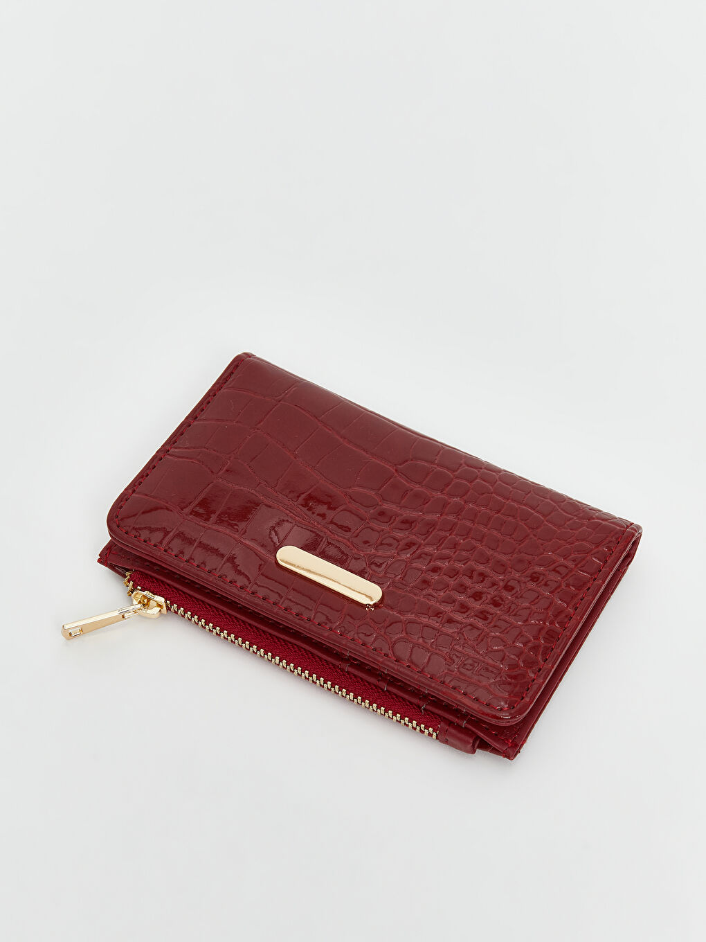 LCW ACCESSORIES Faux Leather Croc Effect Women's Wallet -W5BE21Z8-HQG