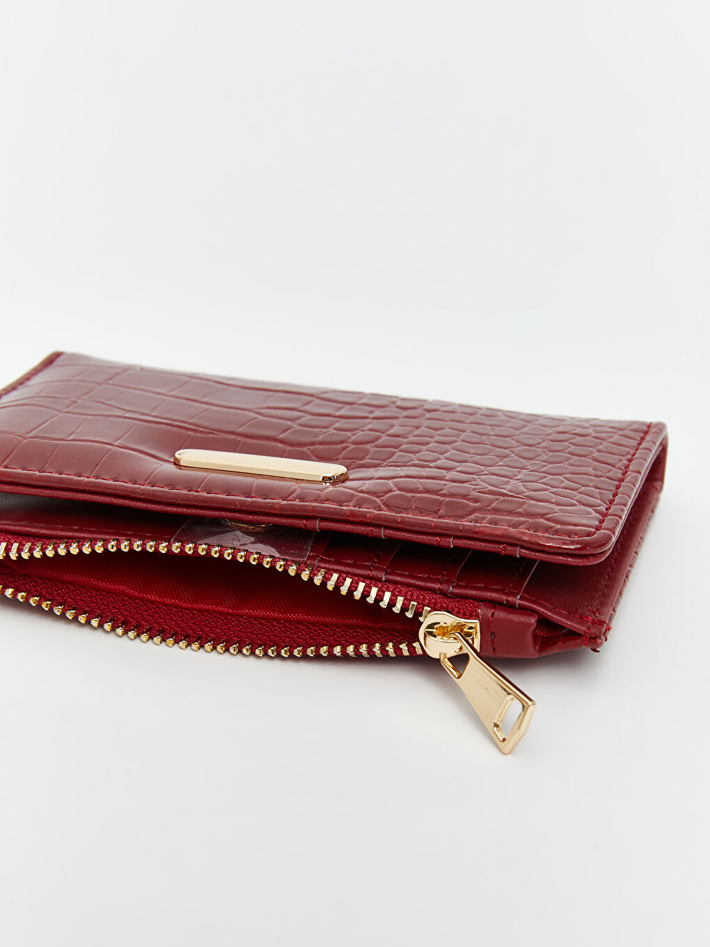 LCW ACCESSORIES Faux Leather Croc Effect Women's Wallet -W5BE21Z8-HQG