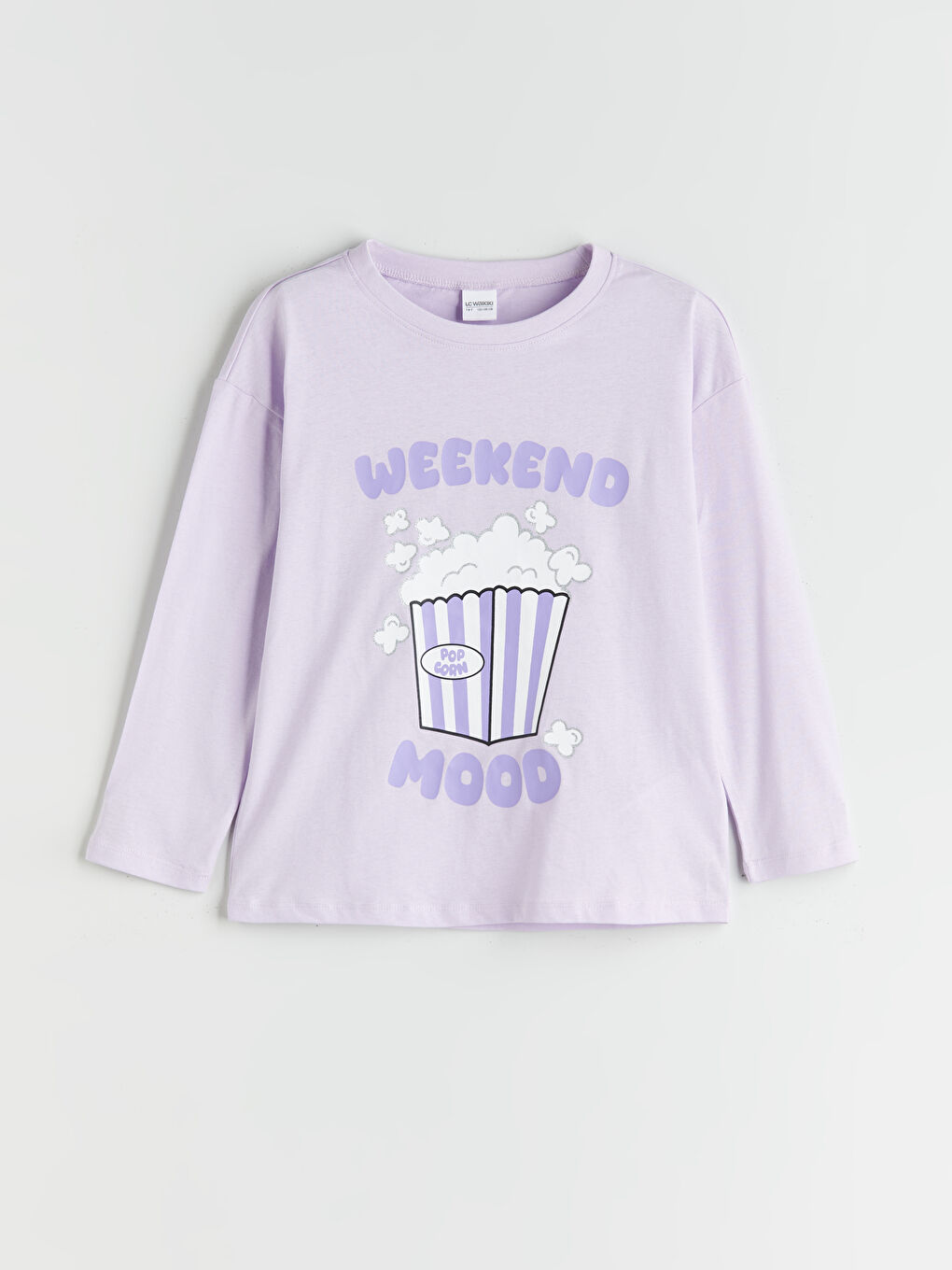 Crew Neck Girls' Pyjama Set-1