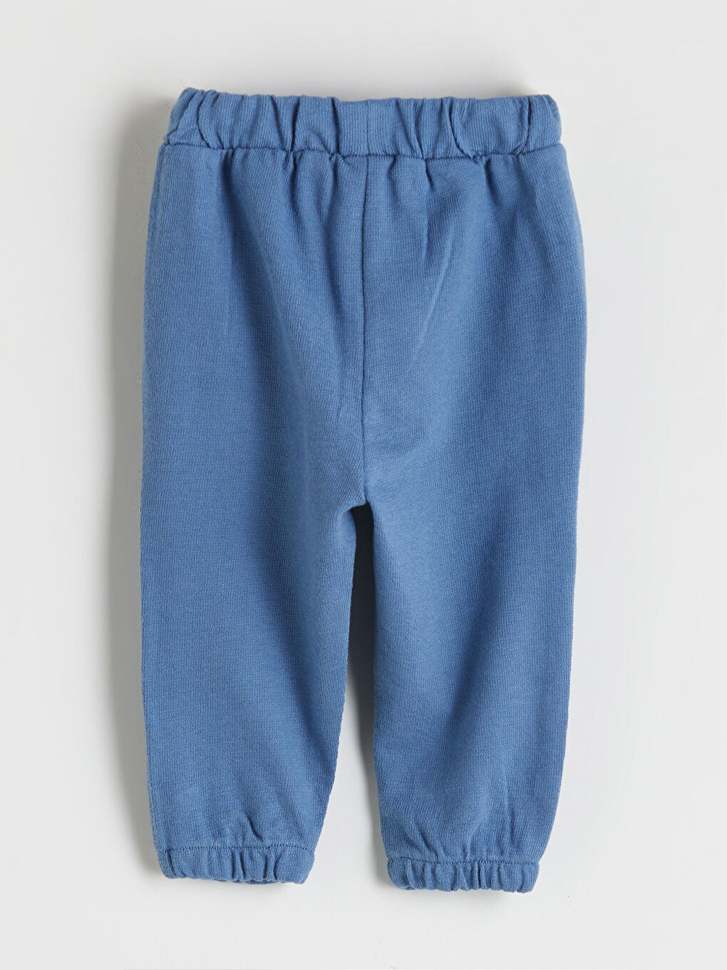 Bej Bisiklet Yaka Uzun Kollu Çizgili Erkek Bebek Tişört ve Eşofman Altı 2'li-4