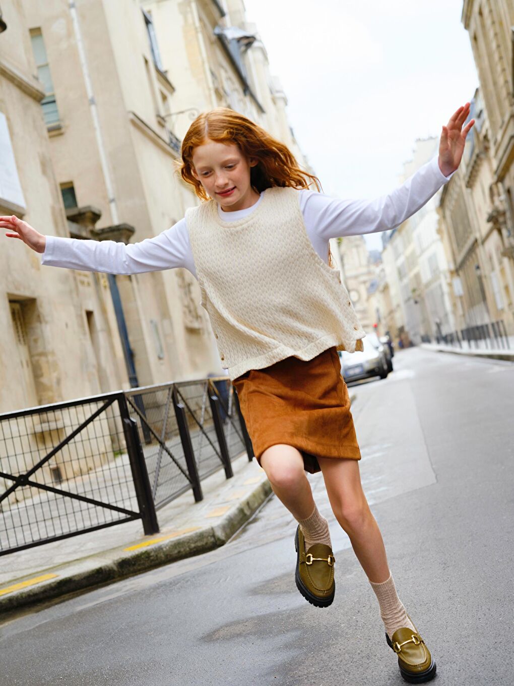 Girl BROWN Skirt-1
