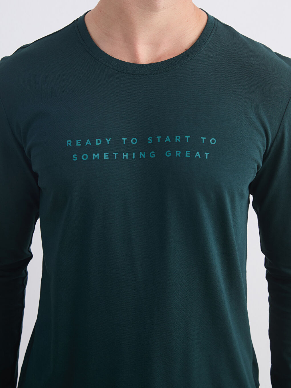 طقم بيجامة ياقة دائرية للرجال-2