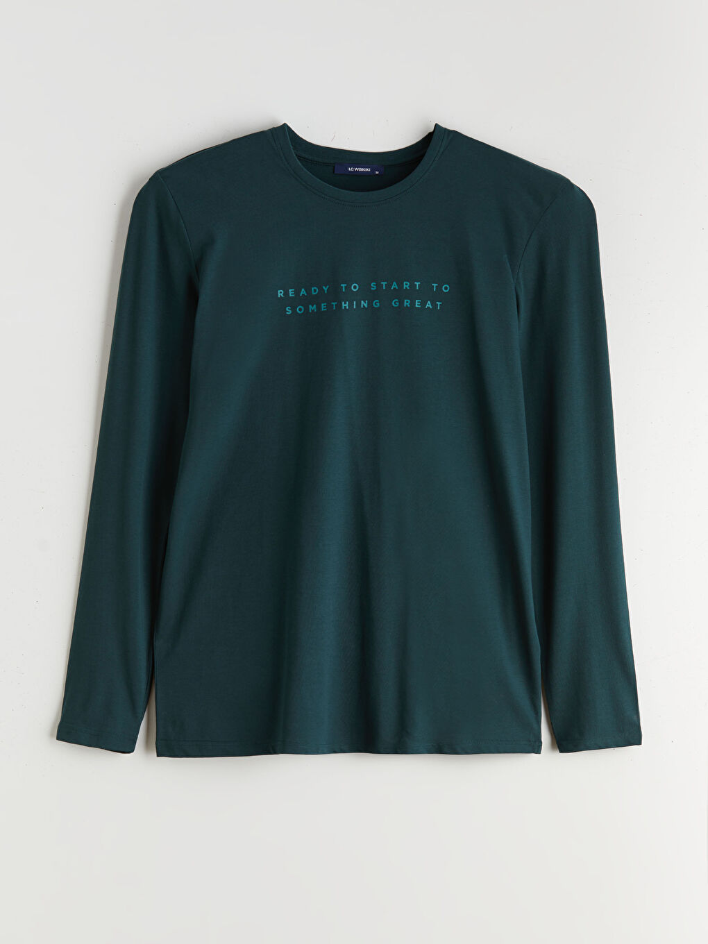 طقم بيجامة ياقة دائرية للرجال-5