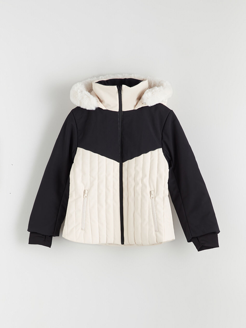 Hooded Girls' Ski Jacket