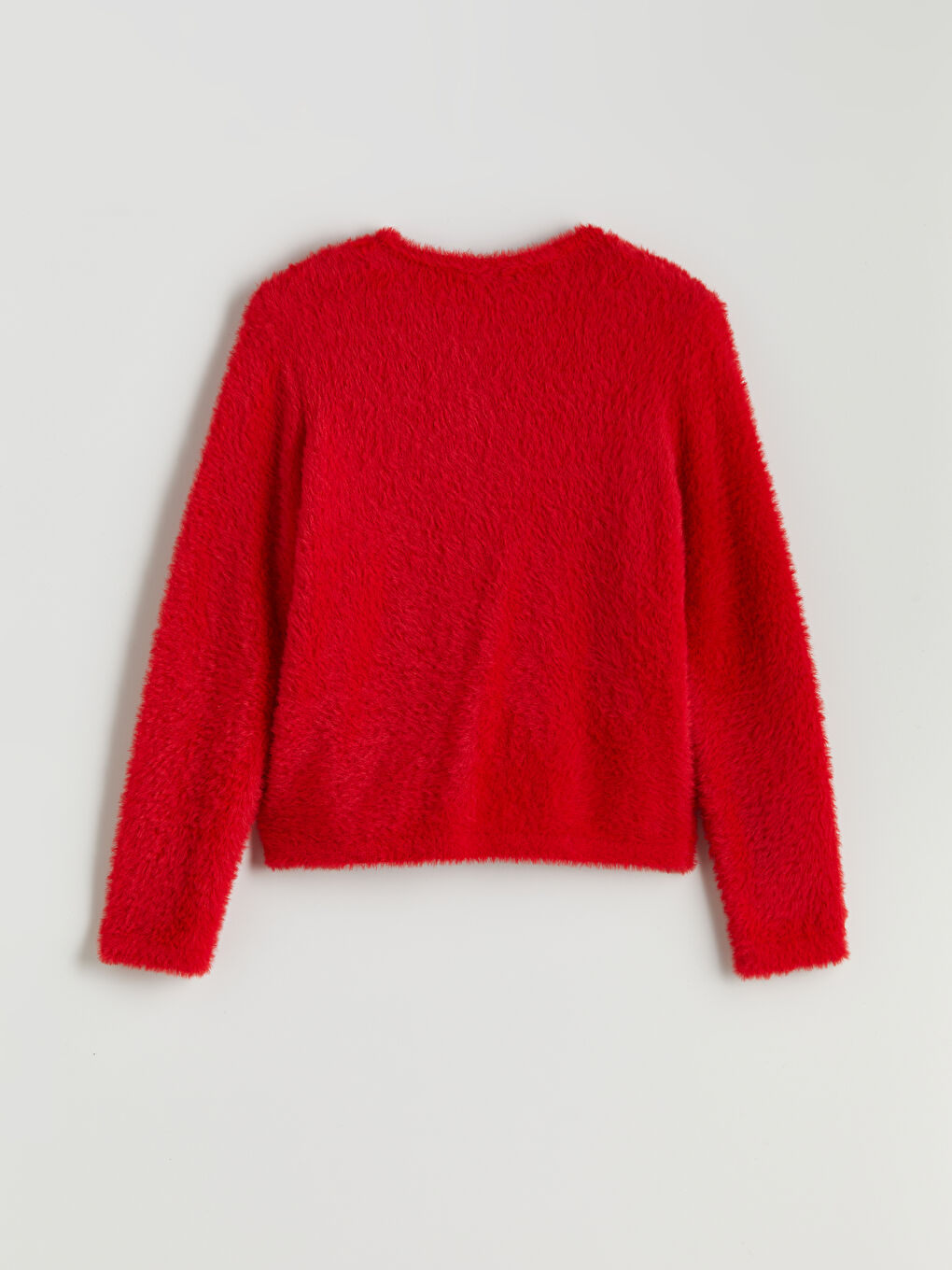 Kırmızı Bisiklet Yaka Kadın Triko Hırka-5