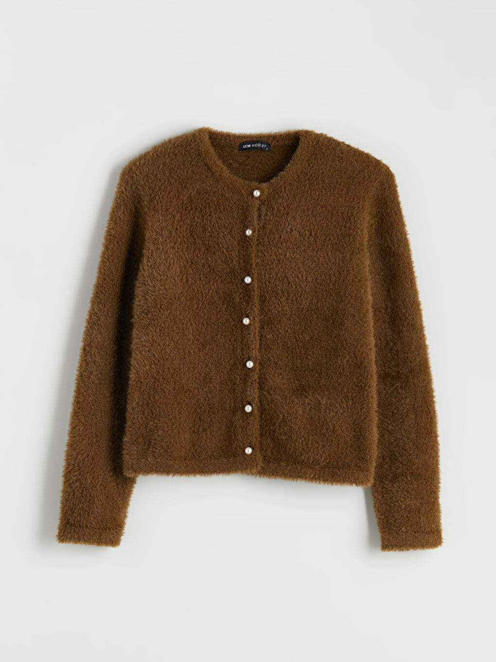 Crew Neck Women's Knitwear Cardigan-4