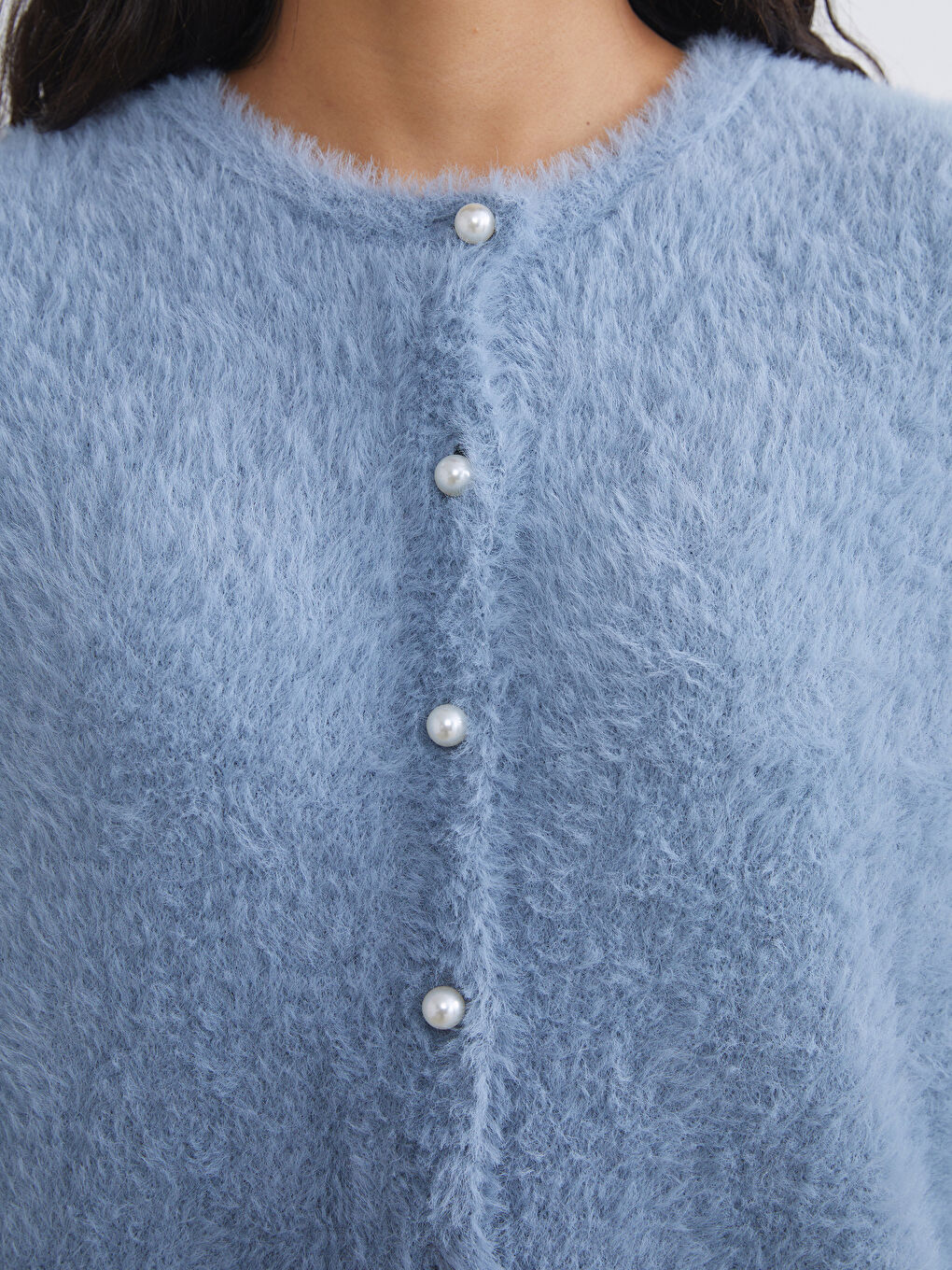 Mavi Bisiklet Yaka Kadın Triko Hırka-2